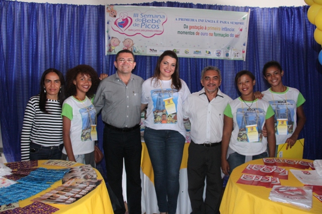 Stand da secretaria municipal de saúde.